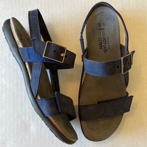 Naot Norah Navy Nubuck Sandals